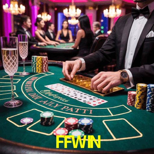 App FFWIN para iOS e Android — interface mobile, login biométrico e PIX integrado